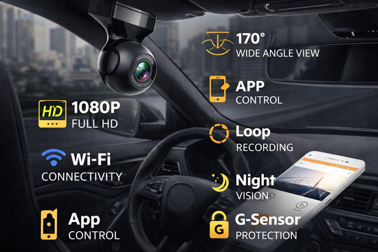 DriveVision™ WiFi Smart Dash Cam 🚗📡