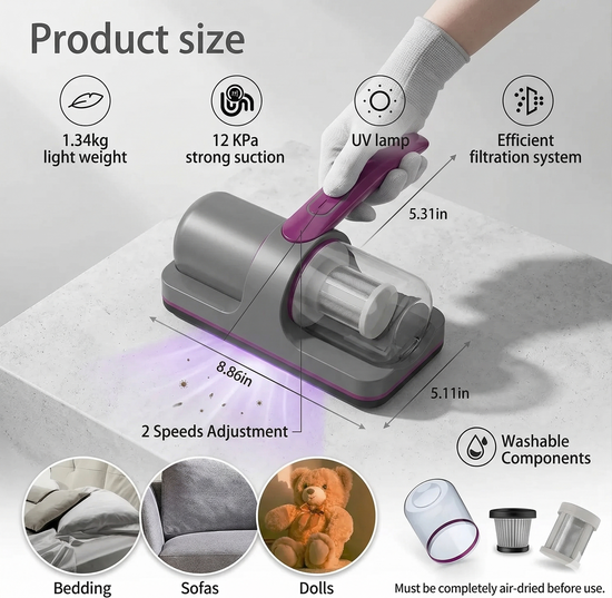 SleepPure™ UV-C Mattress Vacuum 🛏️✨
